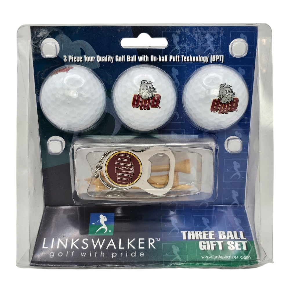 Minnesota Duluth Bulldogs‎ NCAA 3 Golf Ball Keychain Bottle Opener Gift Set